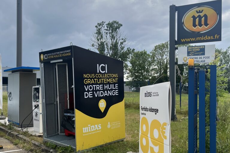 Midas et Cyclevia expérimentent la collecte d’huiles usagées pour les particuliers
