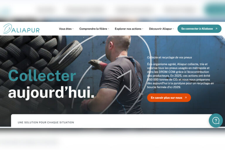 Aliapur refond son site internet pour faciliter les démarches de collecte de pneus